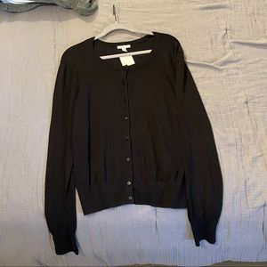 H&M Basics Black Cardigan Black